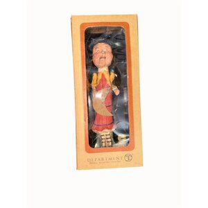 Poliwoggs Halloween Folk Art Figurine Department 56 Witch moon Original Box